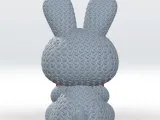 Knitted Bunny 3D Model STL file Cute Knitted Character-2