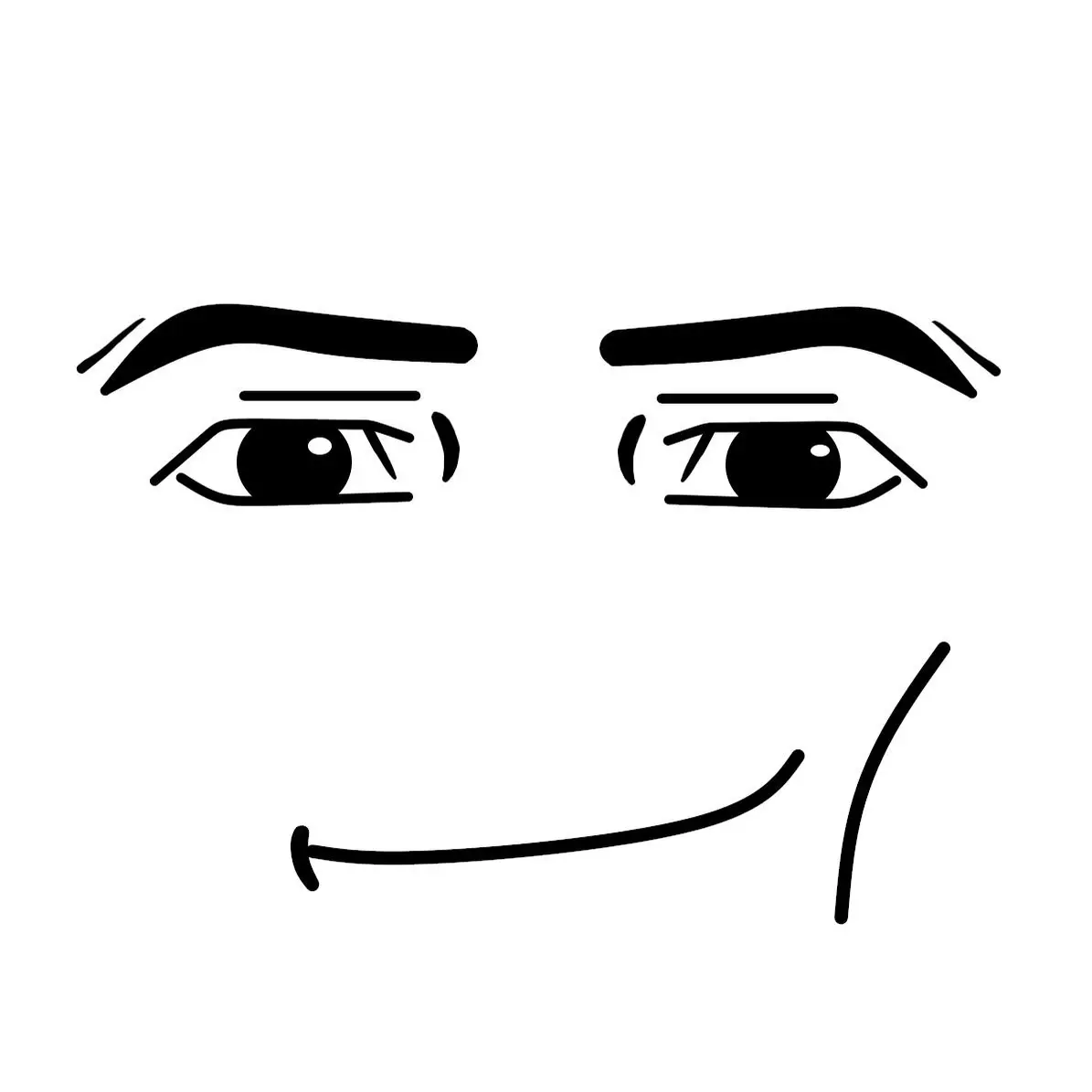 man roblox face