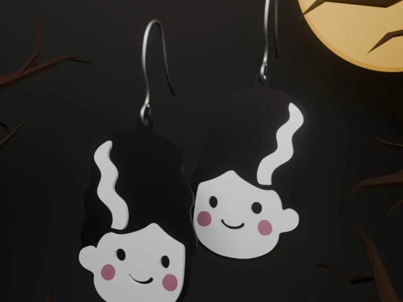 フランケンシュタインの花嫁 | ハロウィンイヤリングシリーズ
