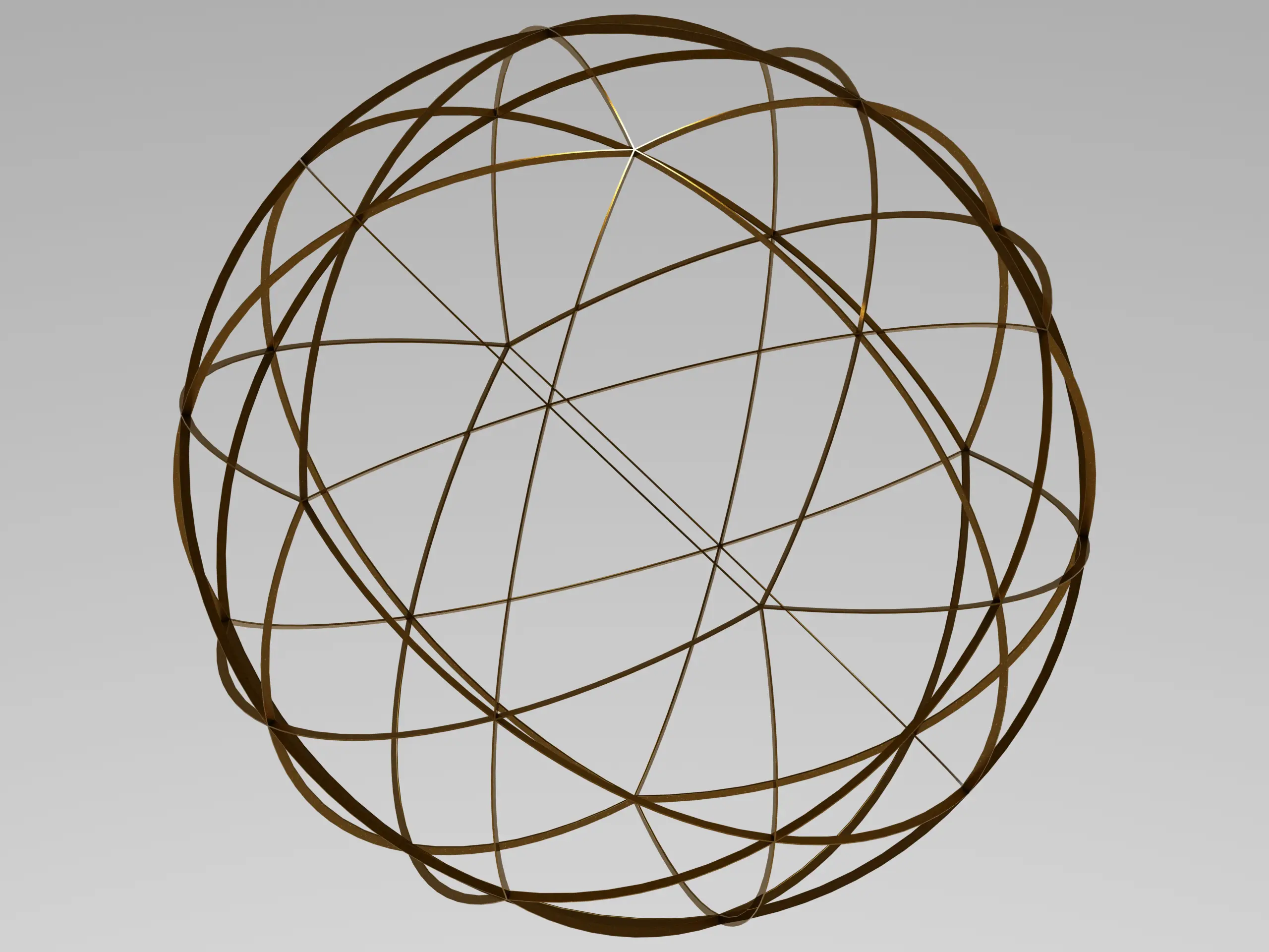 Wireframe Shape Spherical Pentakis Dodecahedron