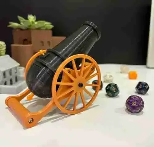 DICE CANNON - RUBBER BAND POWERED DICE LAUNCHER