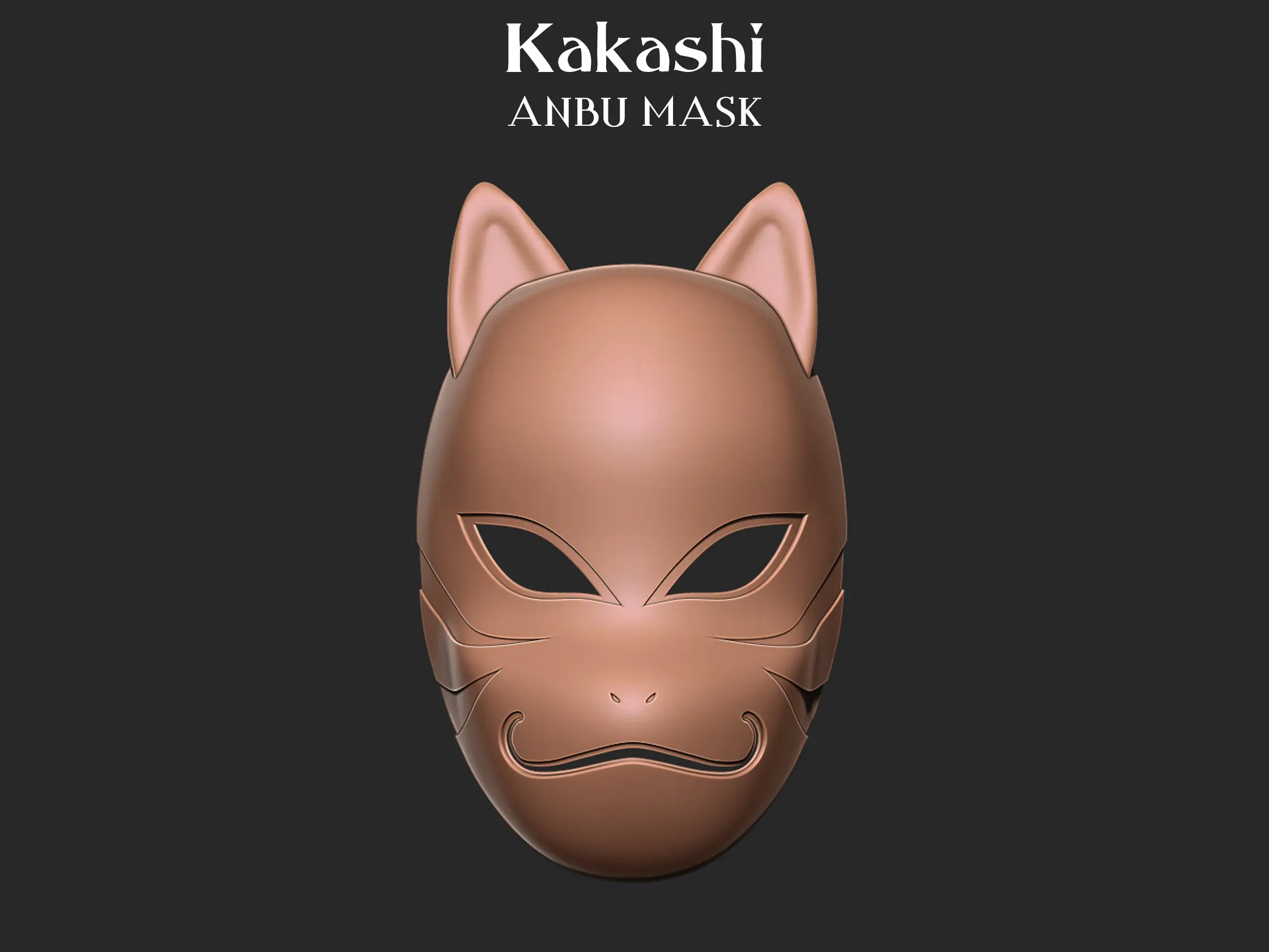 Masca Kakashi Anbu din Naruto 3D print model