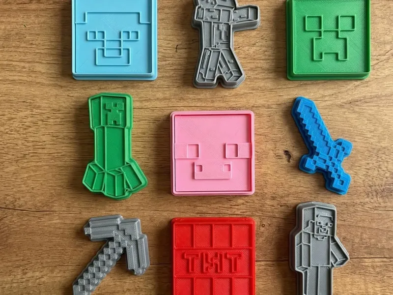 Minecraft Cookie Cutter Set (BIG PACK 9X)