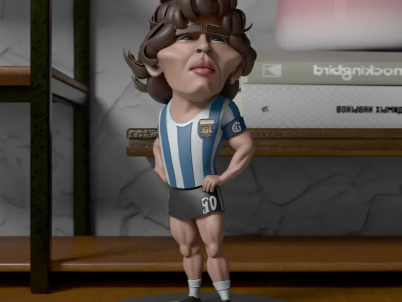 Diego Maradona Figure Fan Art