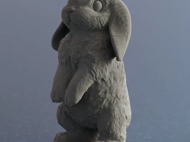Cute easter Bunny Rabbit hanging ears sculpture