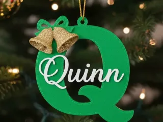 christmas ornament letter