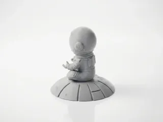 Baby Astronaut Meditating Figurine Cute 3D Printable