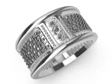Geometric Pave Ring-3