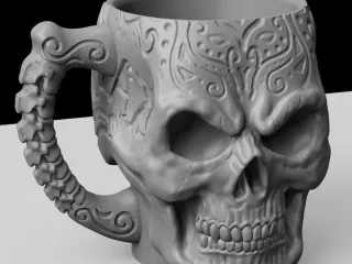 skull mug
