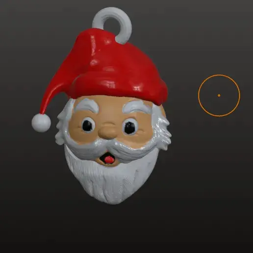 Santa keychain