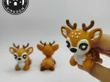 Flexi Tiny Deer, Keycahin version and 3mf files included-6