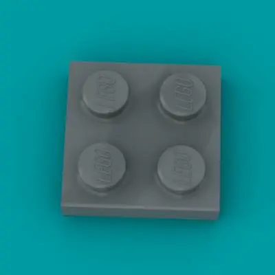 Lego plate 2x2 order code 3022.