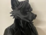 Lupa Grey Bust with teeth-1