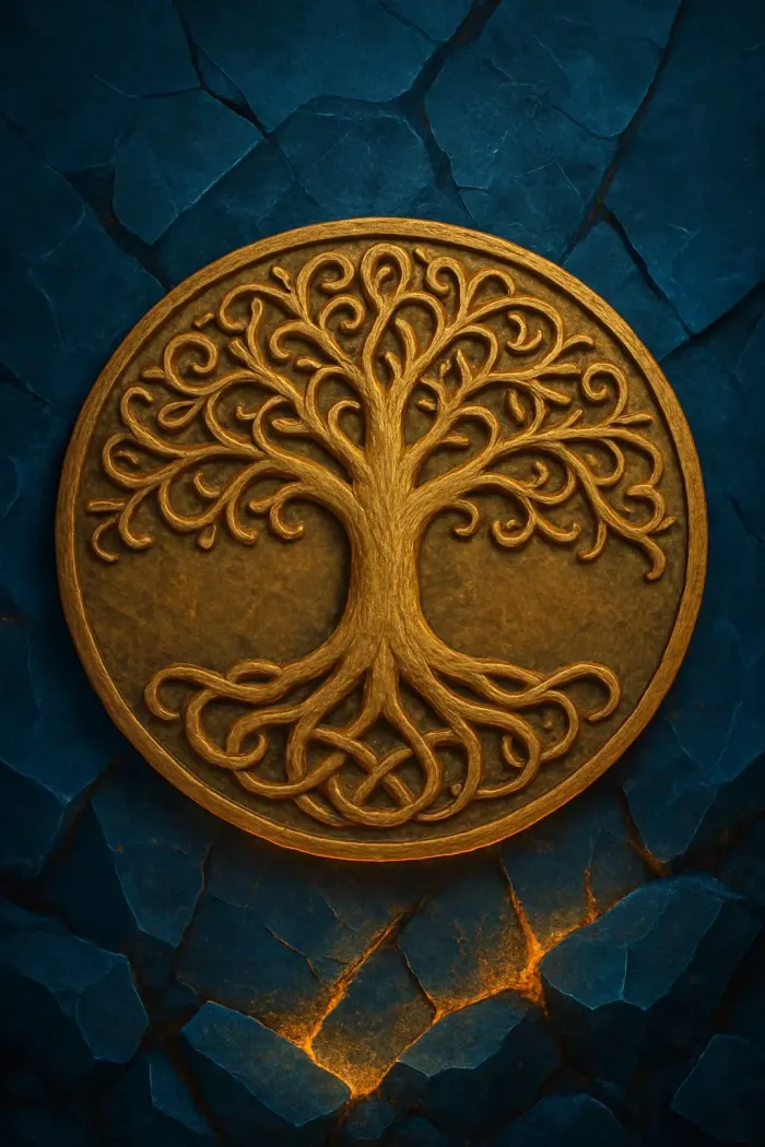 Badges & Coins STL Download - [V1] a Rune Yggdrasill, Tree of life ...