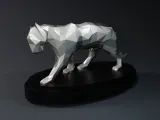 Low Poly Panther Statue-0