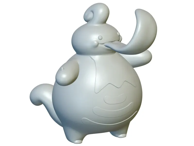Pokemon Lickilicky #463 - Klaar voor 3D afdrukken!