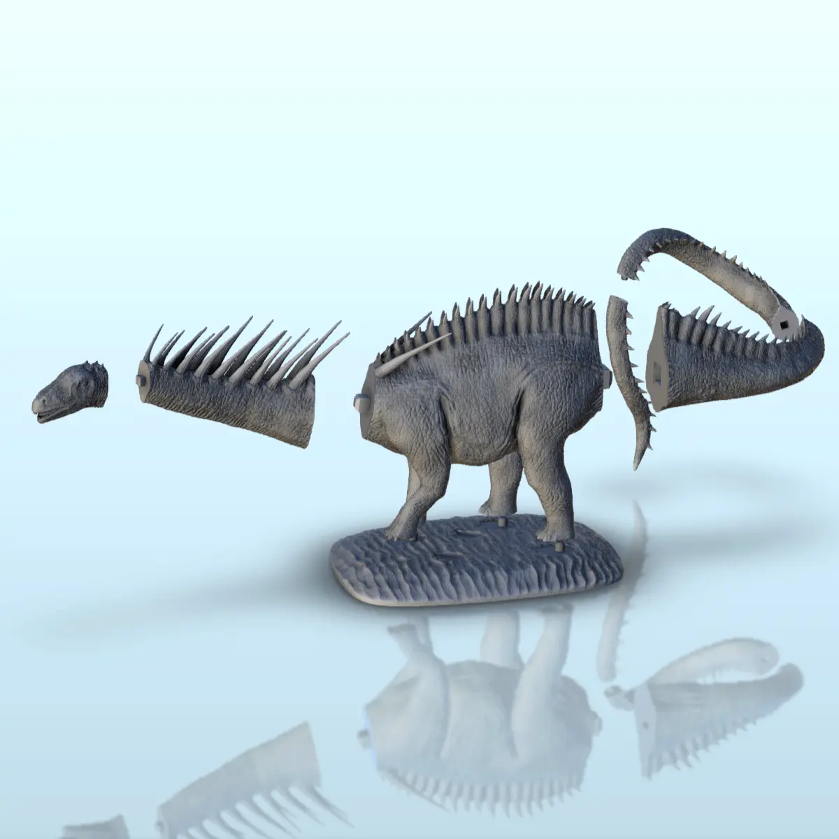 Amargasaurus Dinosaurier (18) - Miniaturen Figur Statue Szener