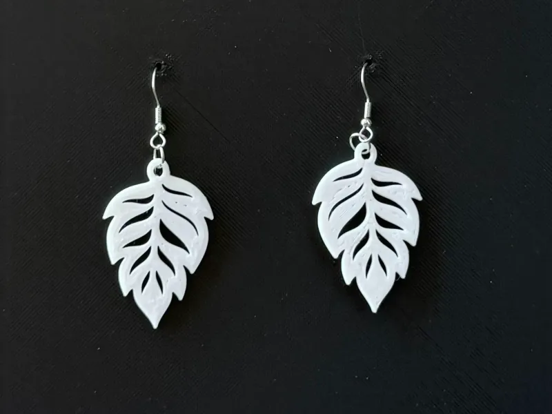 Leaf Earring pendientes aros colgante Hoja