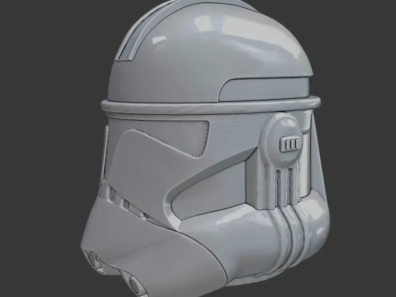 Phase II Clone Trooper Helmet – High-Detail