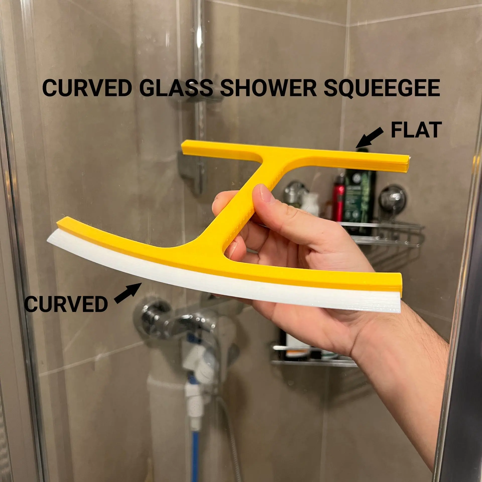 Curved Glass Shower Squeegee