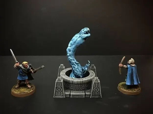 Delving Decor: Water Serpent (28mm/Heroic scale)