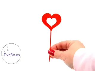 HEART CAKE TOPPER