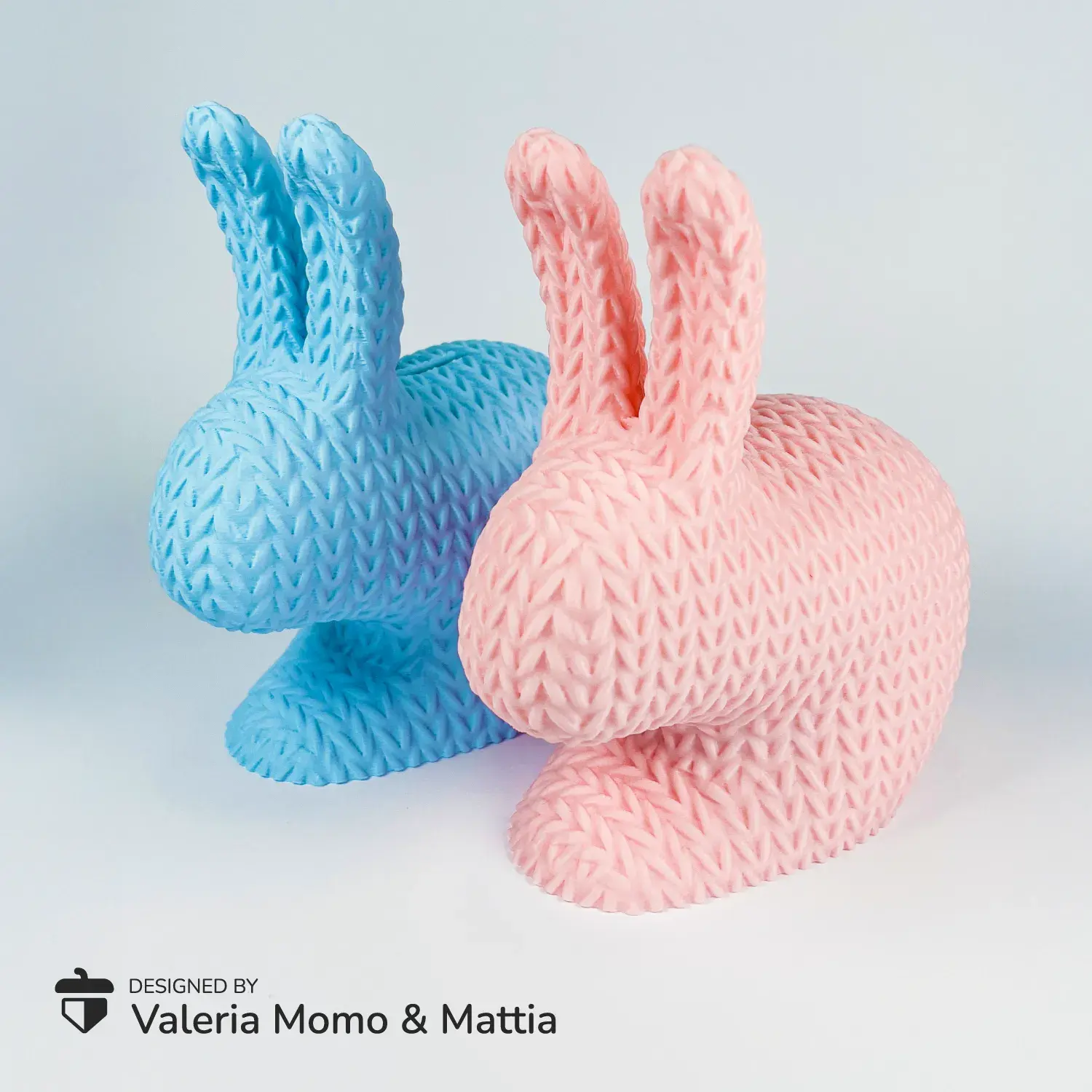Troy Rabbit Knitted (Container + Piggy Bank Version), Easter