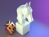 Standing horse head-6
