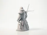 Mini Samurai Figurine Fantasy Warrior 3D Printable-2