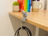 Mouse-Shaped Desktop Cable Organizer Hook-2