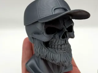 Beard Skull Bust