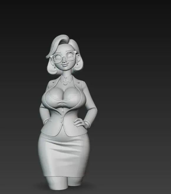 sexy teacher with big breasts and glasses 2