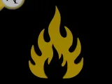 Simple Flame Symbol - 2D Art-0