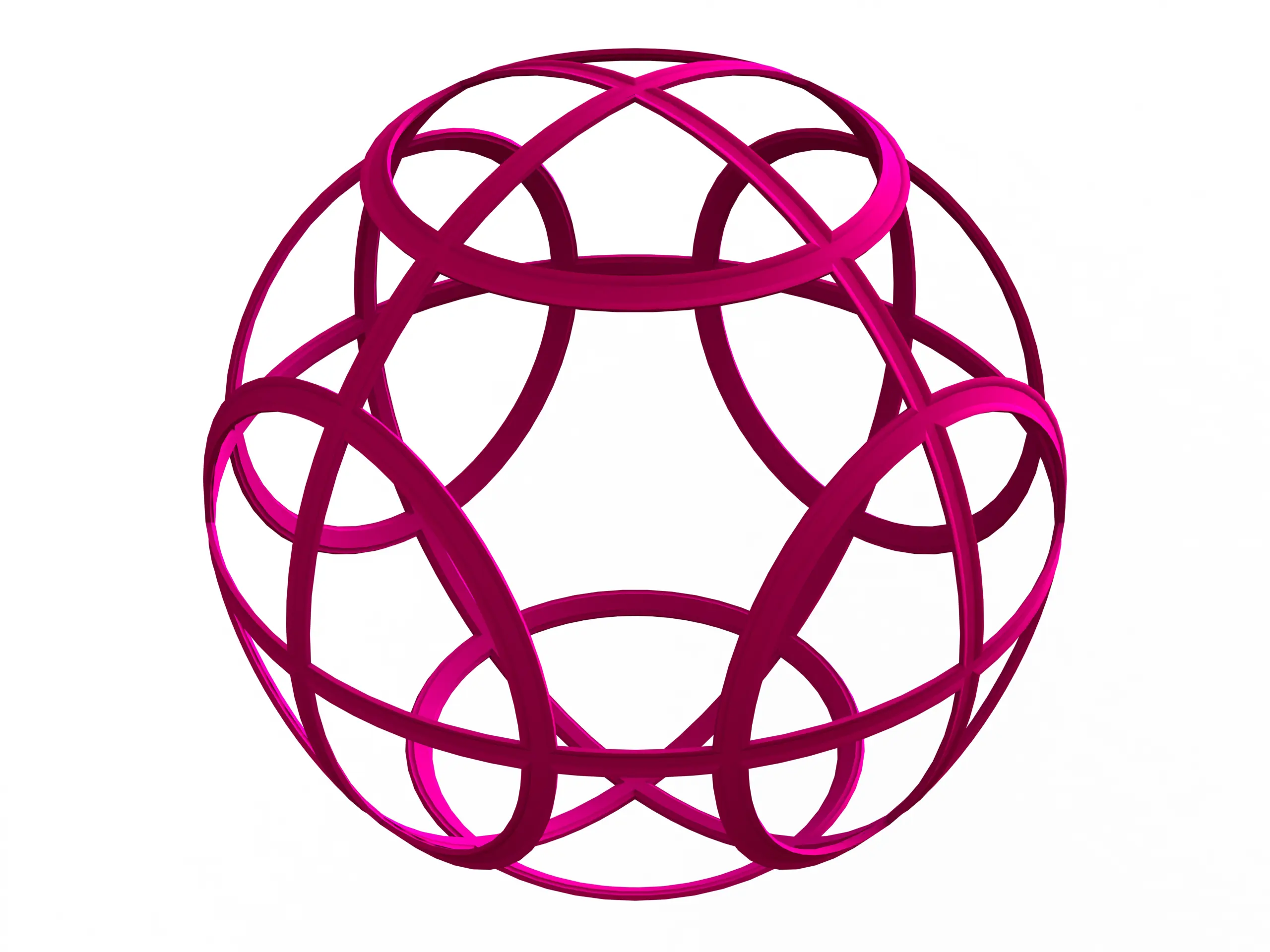 Wireframe Shape Geometric Petanque Ball