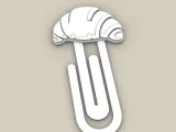 Paperclip croissant bread - bookmark-2