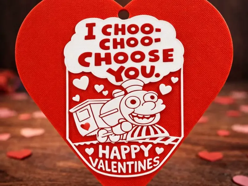 Choo-Choo-Choose You Heart Charm
