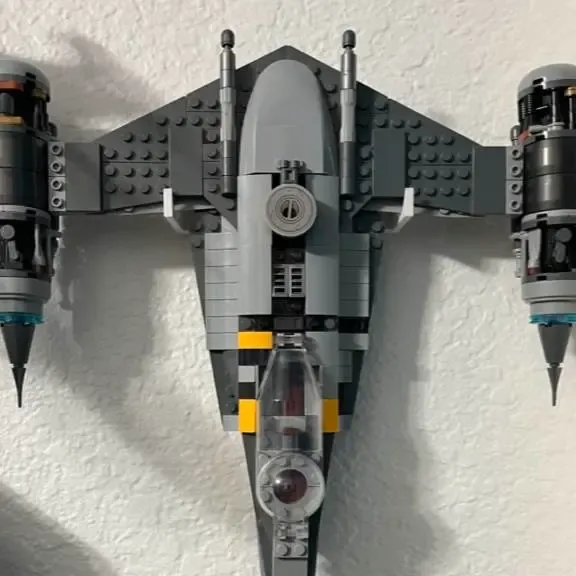 lego star wars wall mount N-1 starfighter