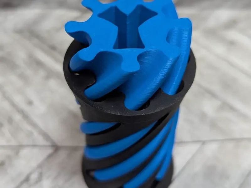 Spiral Vortex Fidget Letter Y - Passthrough Toy 180 deg