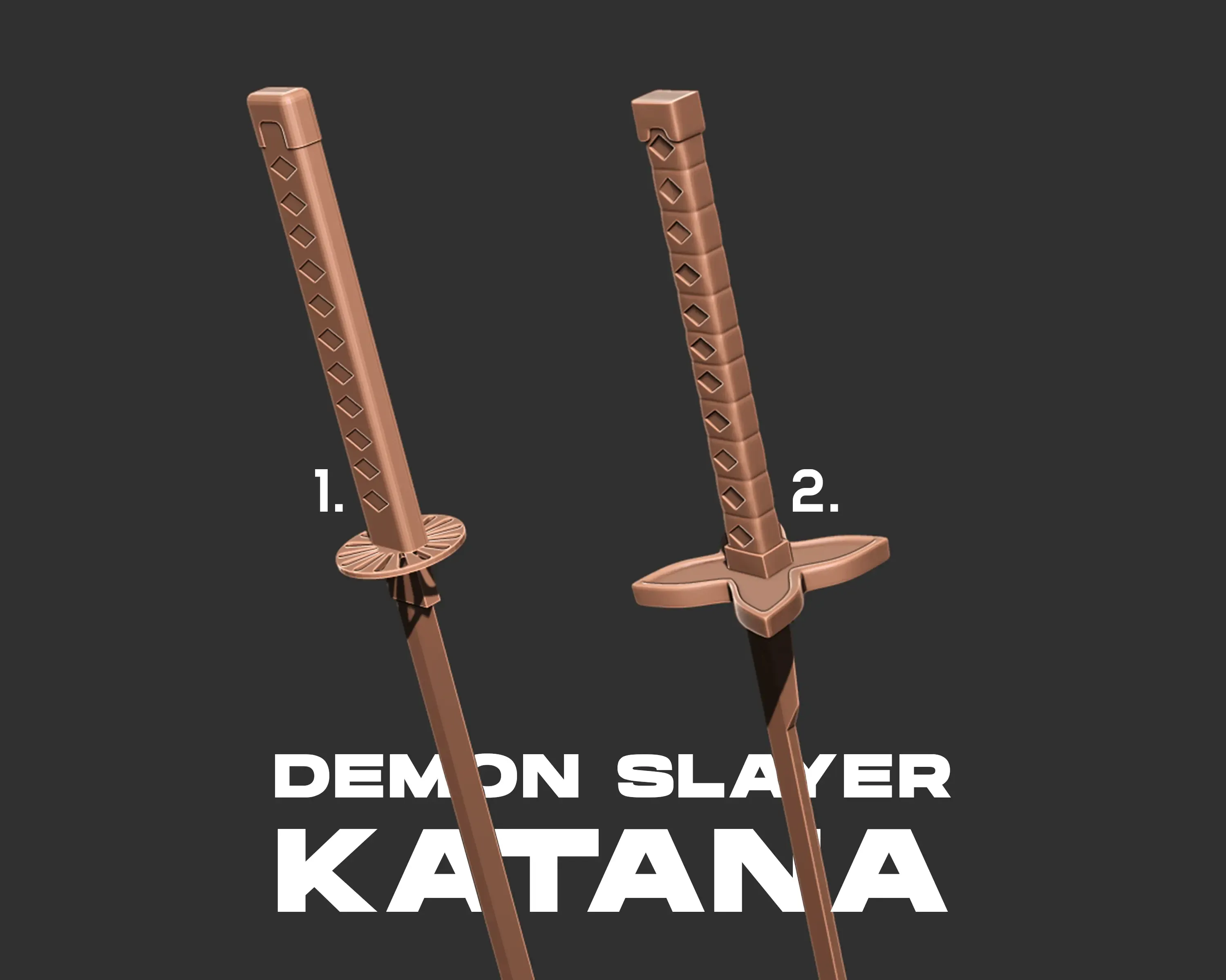 Demon slayer Katana 3d print model