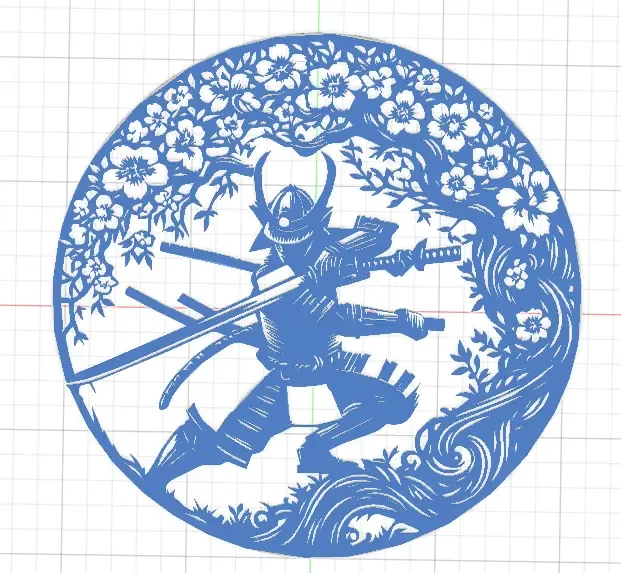 Samurai wall decoration