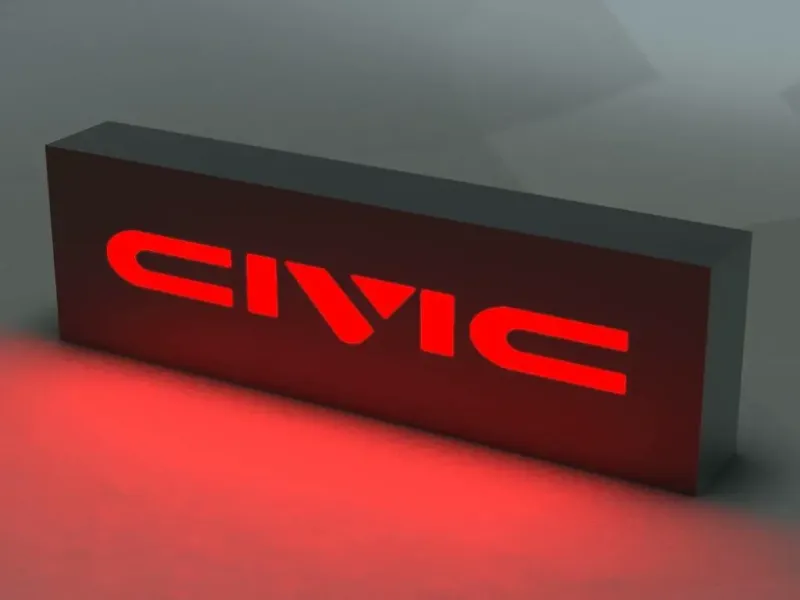 CIVIC Logo Lamp Graphic Illuminator