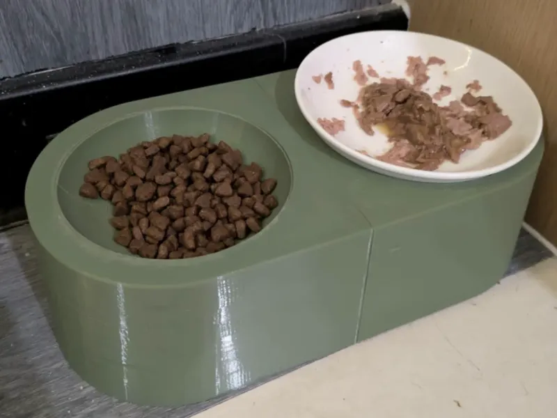 Cat bowl with Plate hole