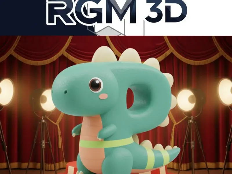 Letter P in the shape of a Dino