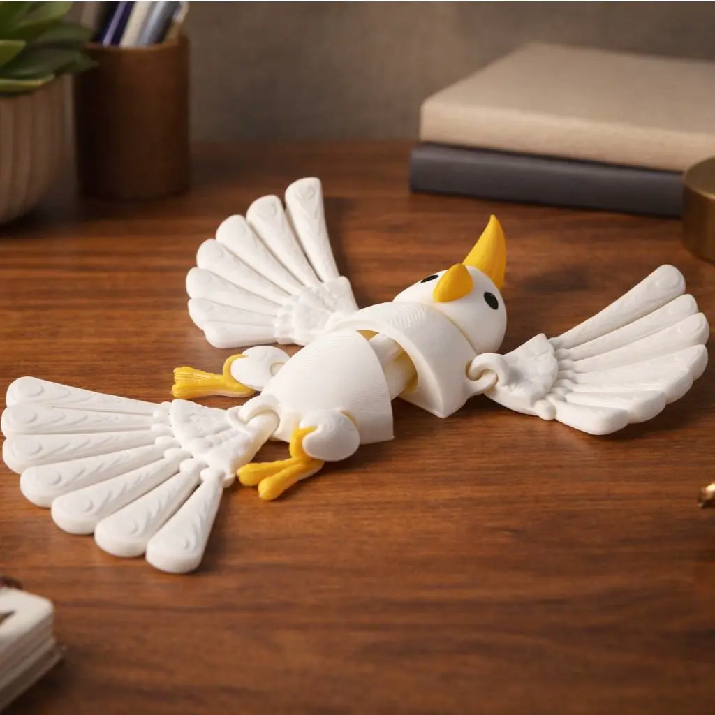 Flexi Parrot Toy - Articulated Cute Bird