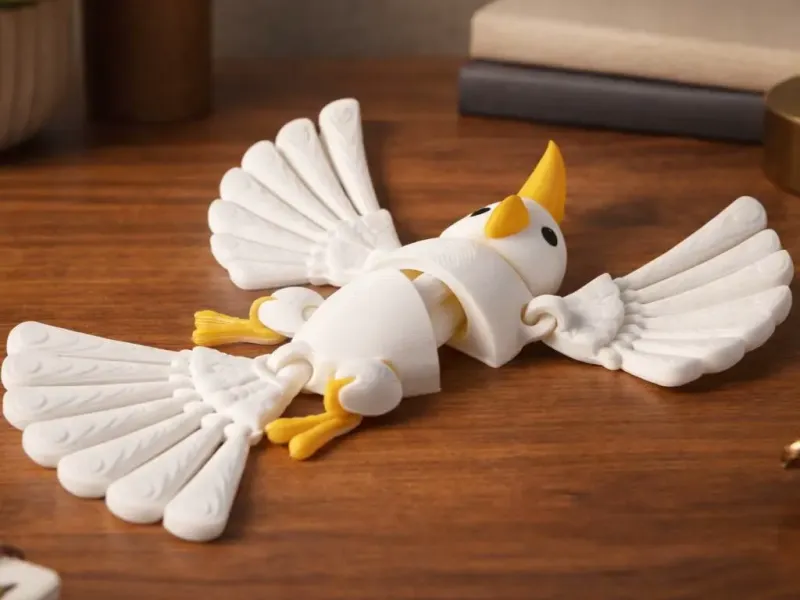 Flexi Parrot Toy - Articulated Cute Bird