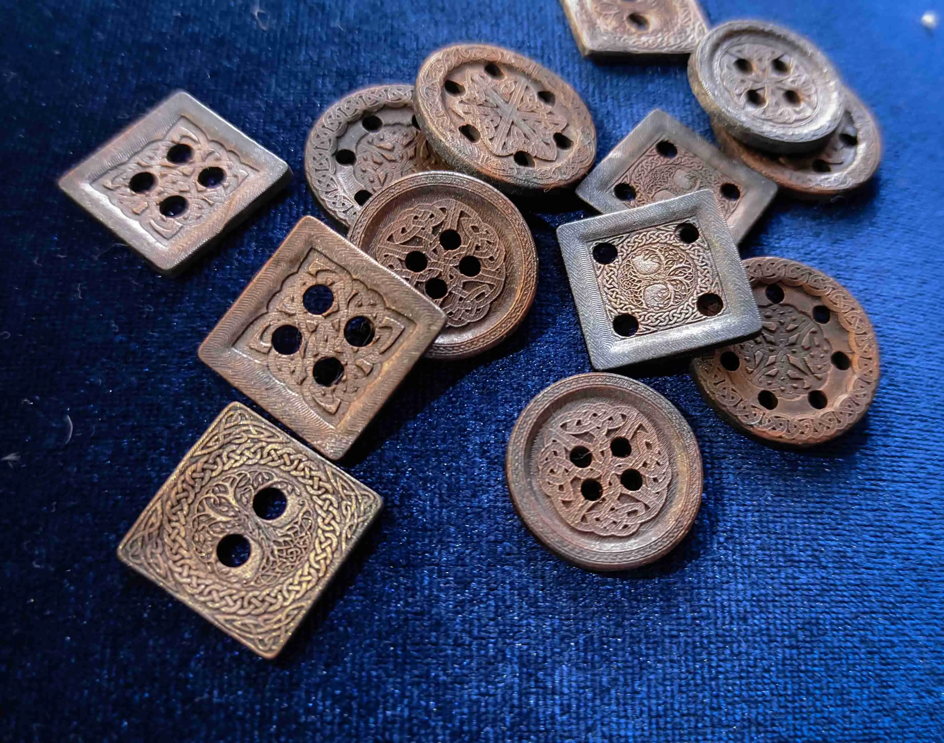 Buttons in Scandinavian style