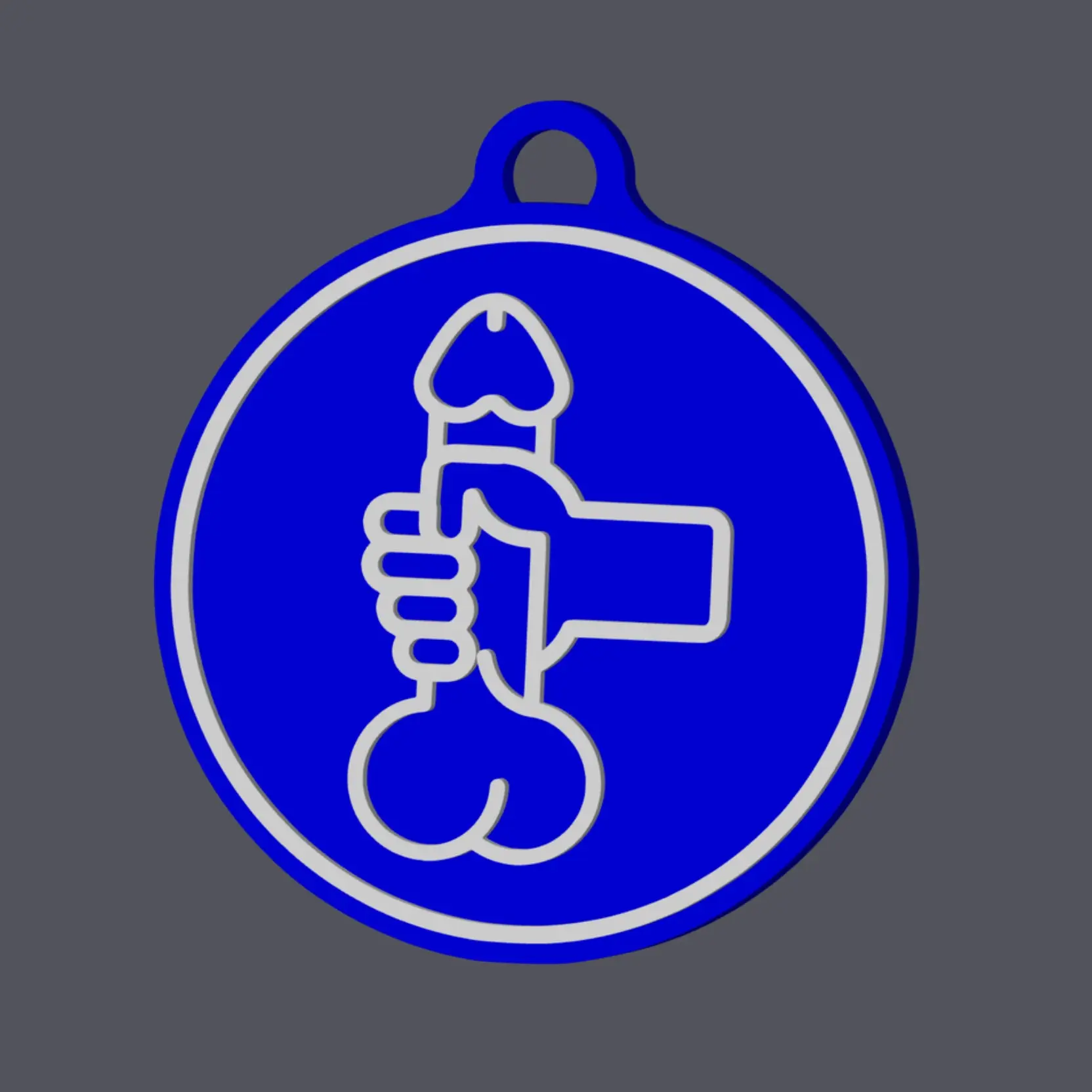 Handjob Allowed - Traffic Sign - Earring & Pendant