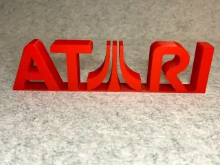 Atari logo retro decoration