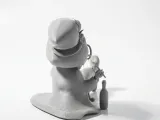Lady Drinking Wine Figurine Female Figure 3D Printable-1