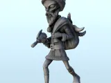 Alien Santa Claus with gun, beard and tentacle hood (17) (+-0